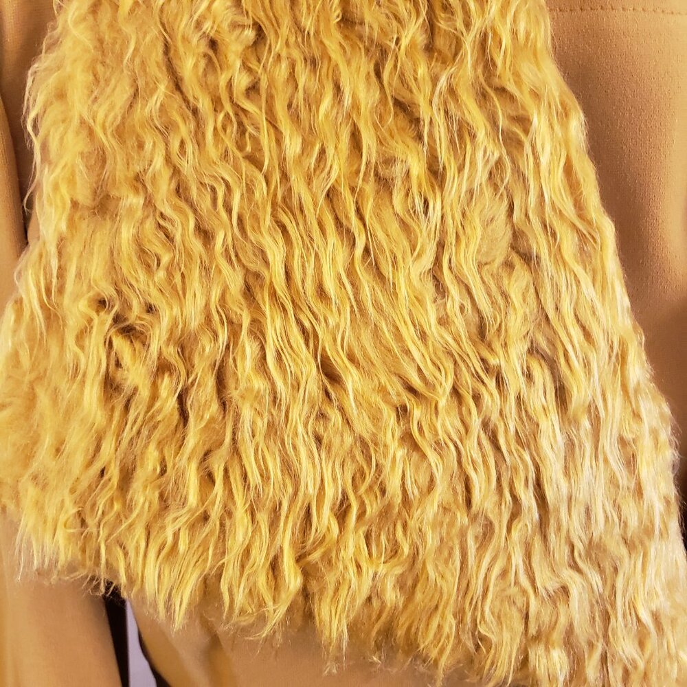 Design Todays Vintage Long Jacket One Tone 3 pc Suit w/Faux Fur Collar, Size XL - Picture 5 of 15
